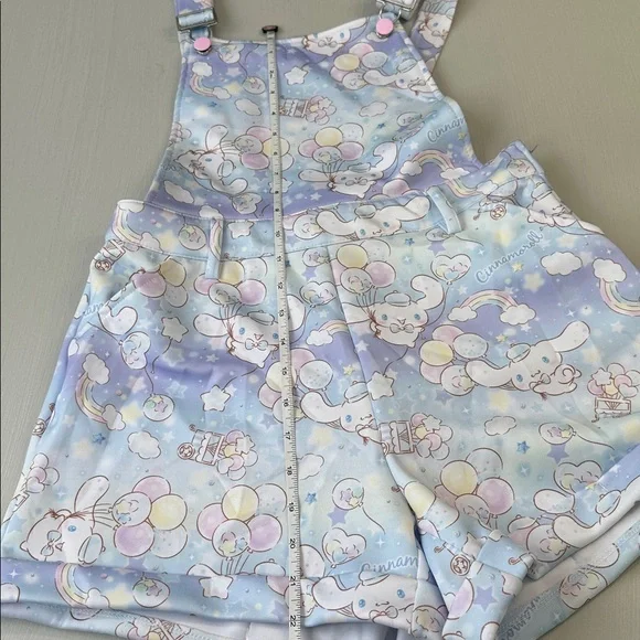 Cinnamoroll Sanrio Balloons Shortalls from Hot Topic - Picture 6 of 11